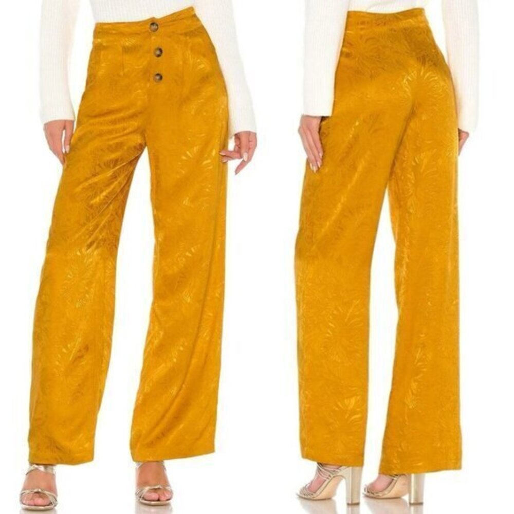 House of Harlow 1960 xREVOLVE Etta Pant in Mustard